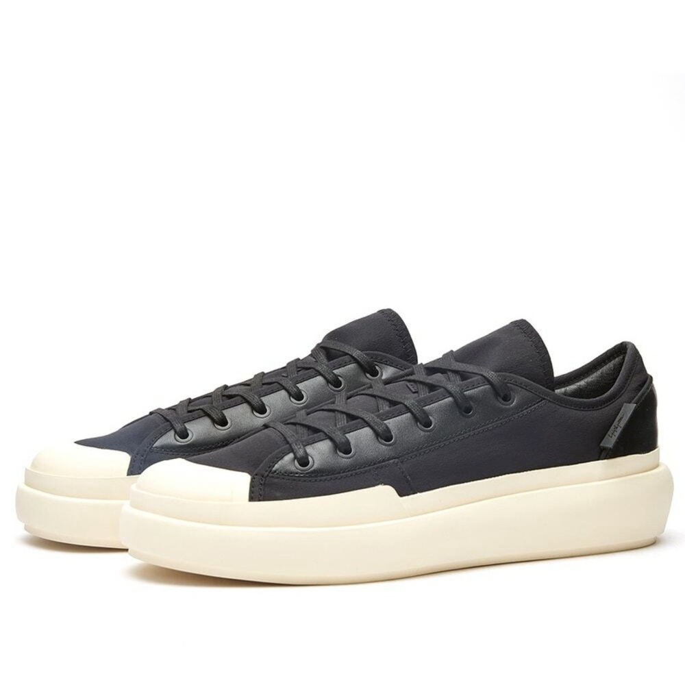 Y-3 Black and Cream Sneakers